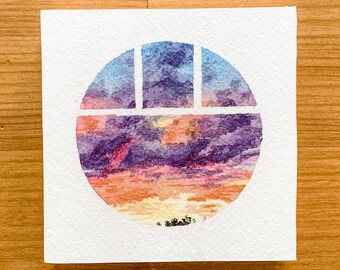 Mini Portauge Aquarell 23 - Original