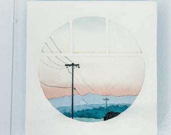 Mini Portauge Aquarell 21 - Original