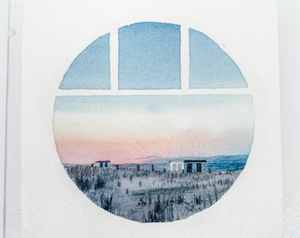 Mini Portauge Aquarell 20 - Original