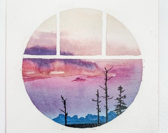 Mini Portauge Aquarell 18 - Original