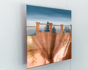 Kupferplatte Landschaft - kaum im Blick 3