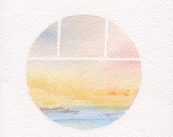 12 Mini Porthole Aquarell