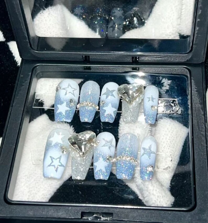 40 Cute Light Blue Nail Designs To Add Magic To Your Nails!