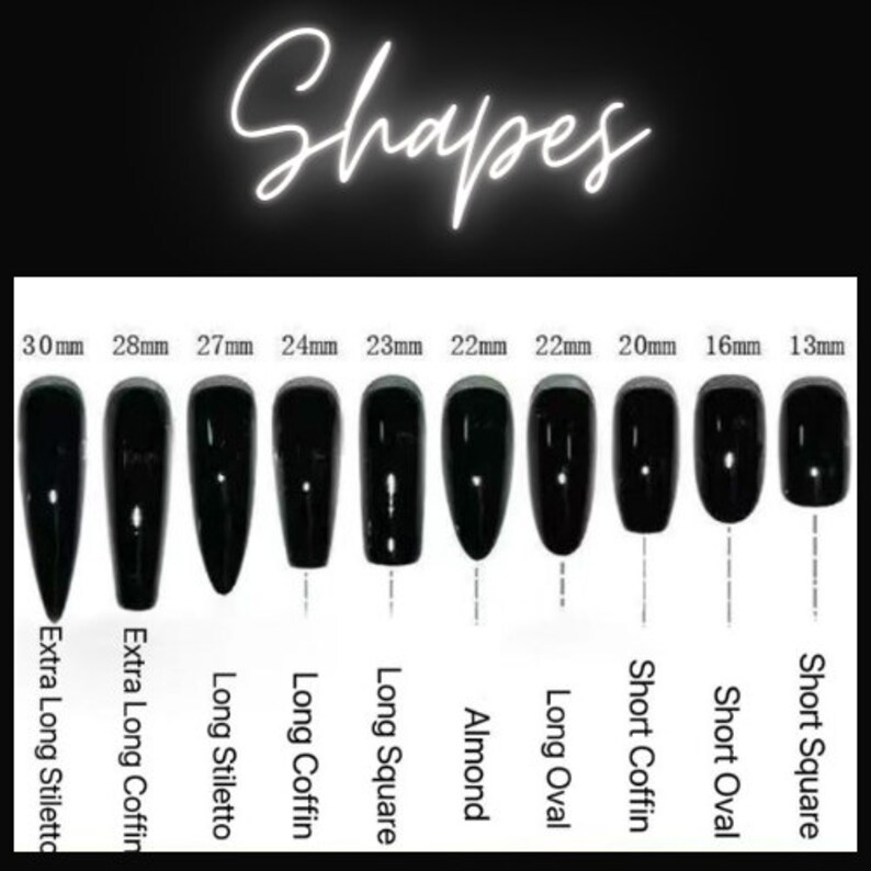 black ombré White Line Press On Nails 521 image 2