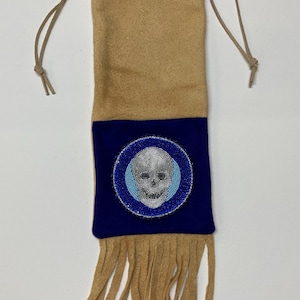 Beaded pipe bag Skull