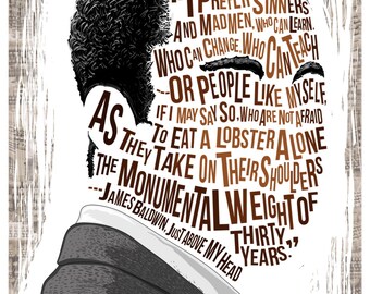 Famous Hair / Lines: James Baldwin