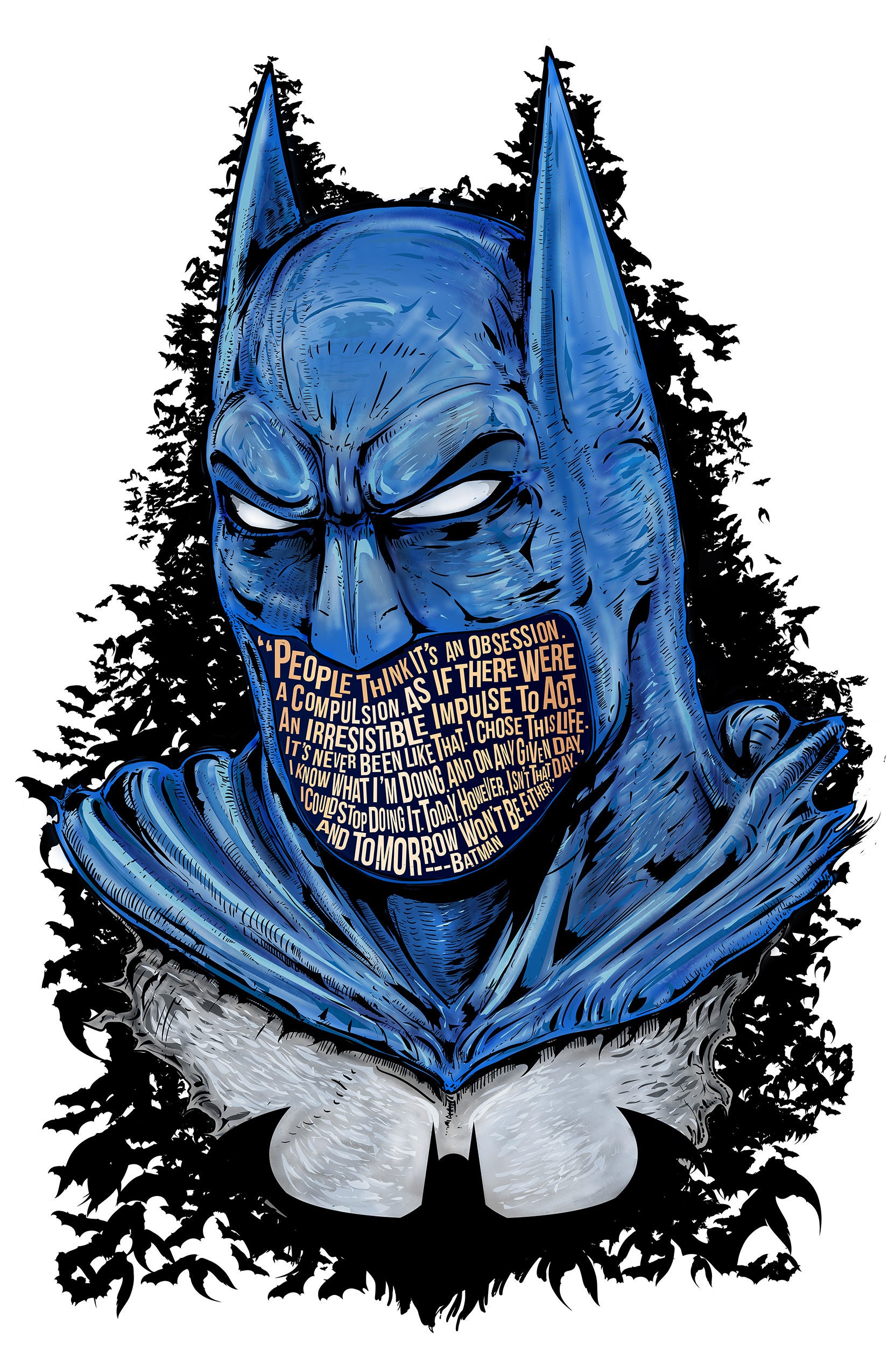 Batman / Bruce Wayne Famous Hair Lines Print Typography and - Etsy Singapore