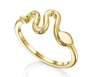 Ormring i massivt guld,