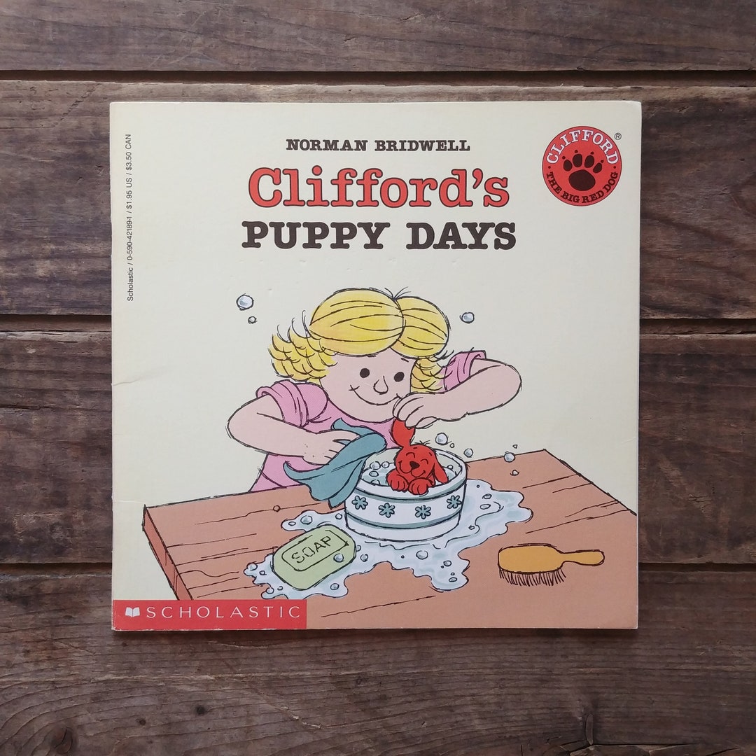 Clifford's Puppy Days, Norman Bridwell, Clifford Books, Vintage 1989 - Etsy