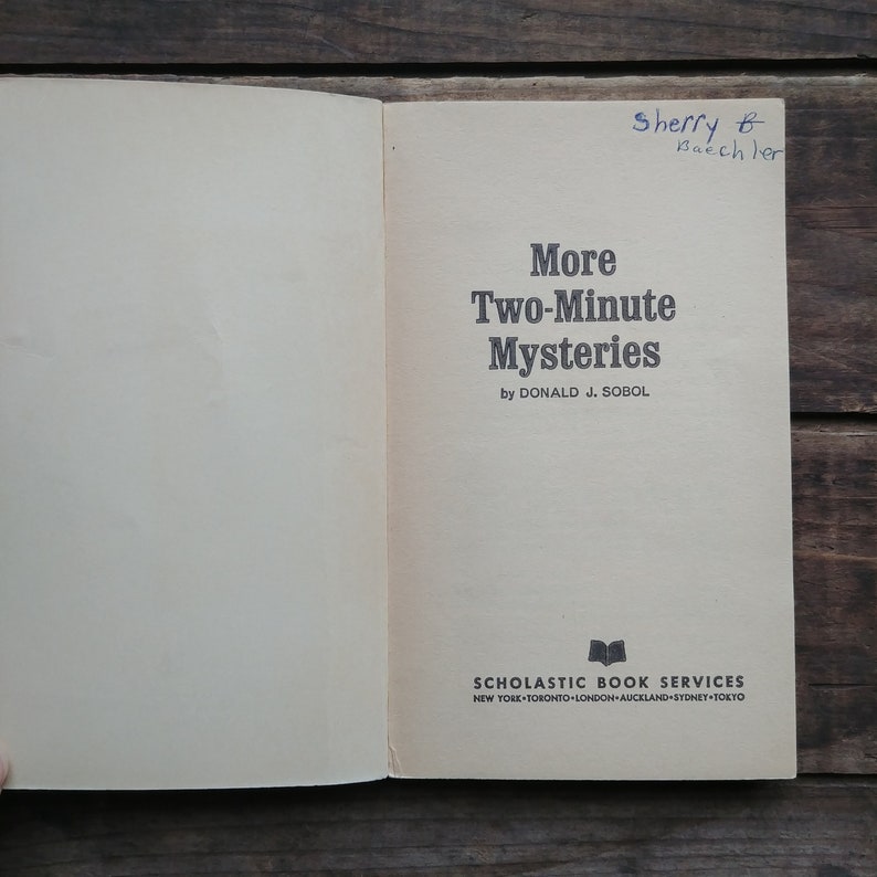 More two minute mysteries vintage book from 1971 by donald etsy