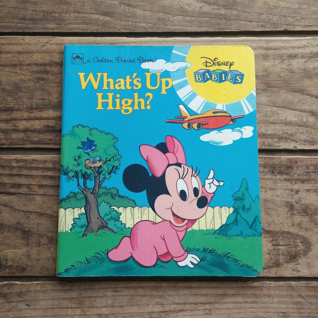 What's up High Disney Babies Golden Board Book, Vintage 1990s, Etsy