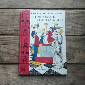 Here Come The Tuckers, Whitman Big Tell a Tale Book by Jo Mendel, vintage 1960s