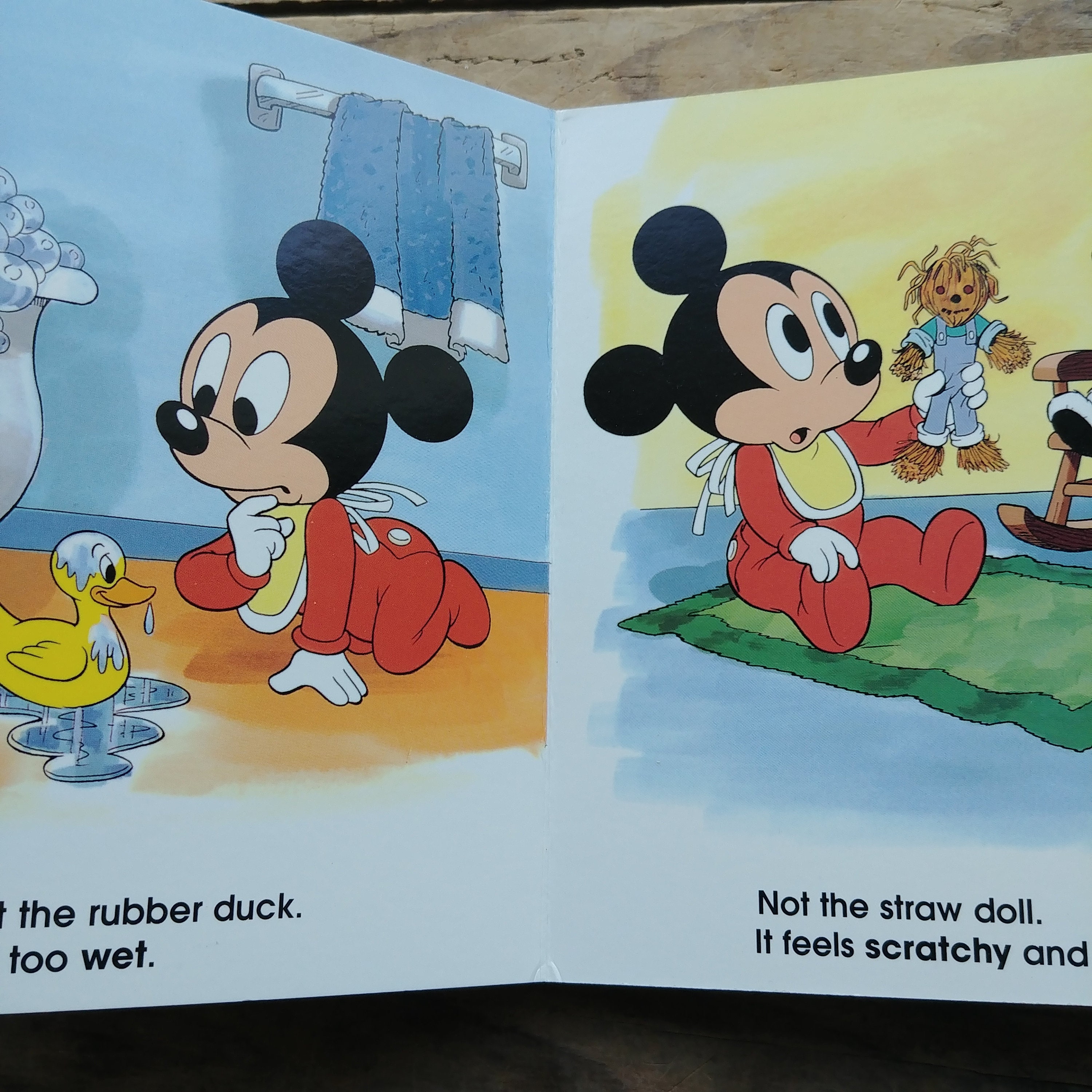 Baby Mickey's Nap, A Book About Touch, Baby's First Disney, Board