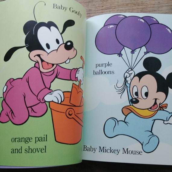 Name the Colors, Disney Babies, Wipe Clean Book - Etsy