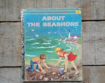 About the Seashore, A Little Golden Book, Vintage 1950s, by Kathleen N. Daly and Tibor Gergely