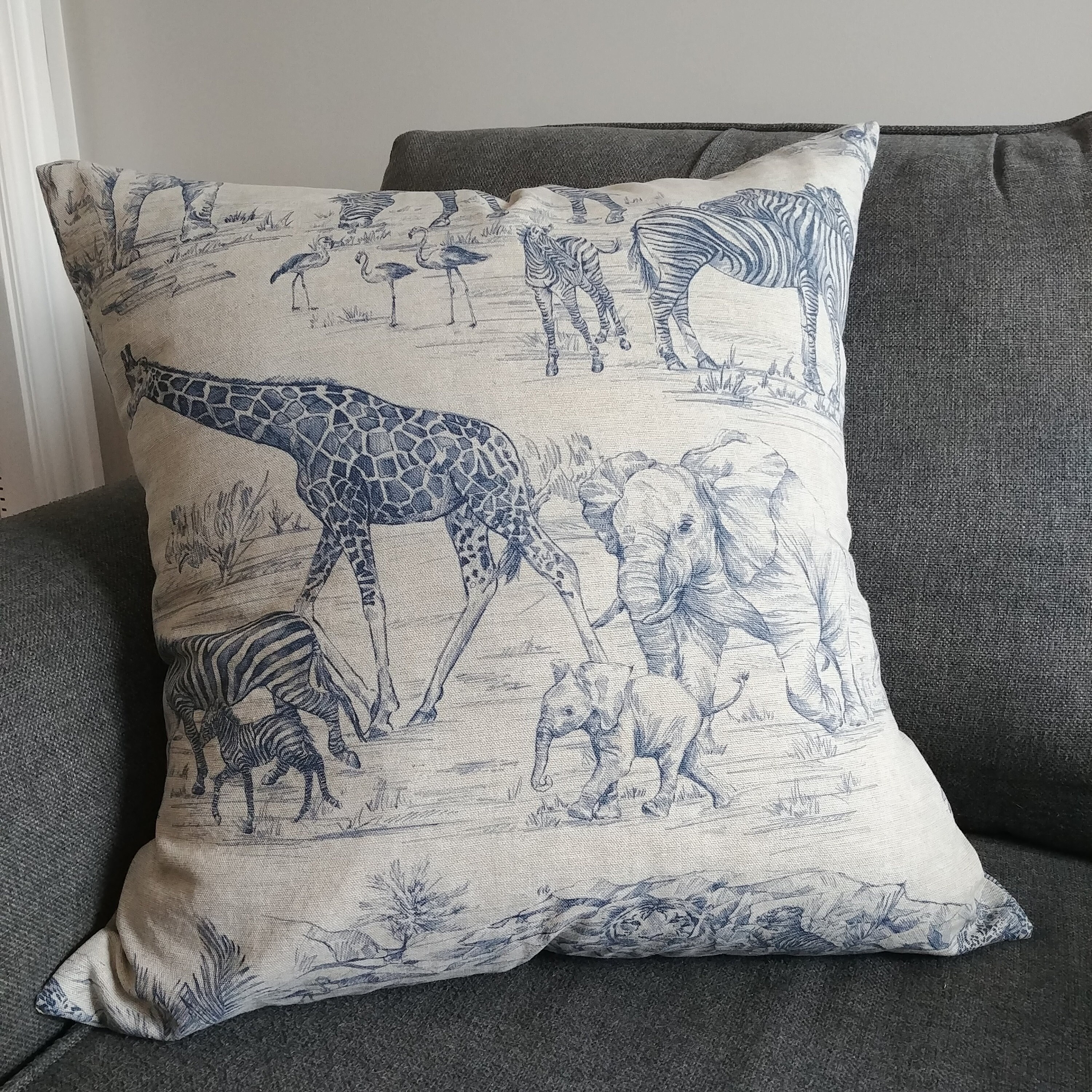 elephant print throw pillows