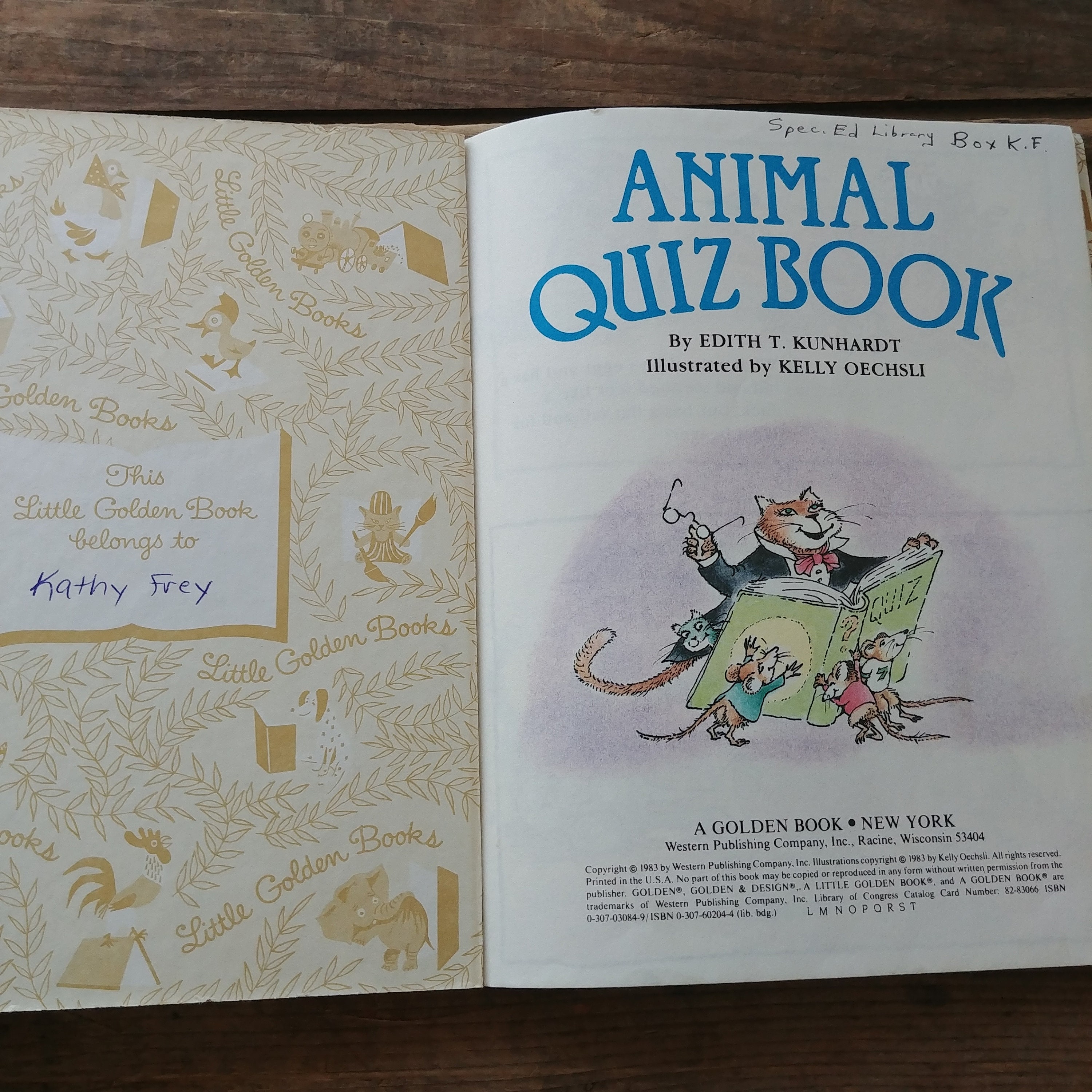 Animal Quiz Book, Little Golden Book, Vintage - Etsy