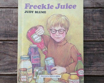 Freckle Juice, vintage kid's books, Judy Blume