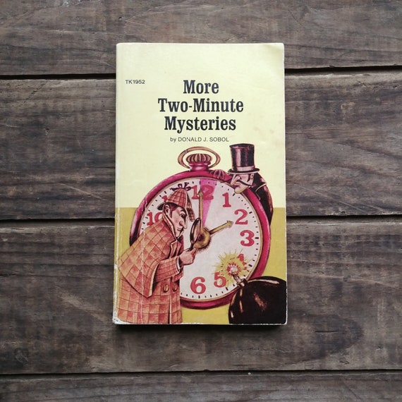 More two minute mysteries vintage book from 1971 by donald etsy