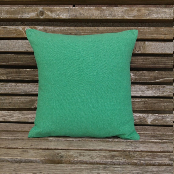 Bright Green Pillow Cover 14x14 Inch Linen Look Cushion Etsy