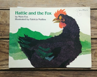 Hattie and the Fox, Vintage Children's Book by Mem Fox