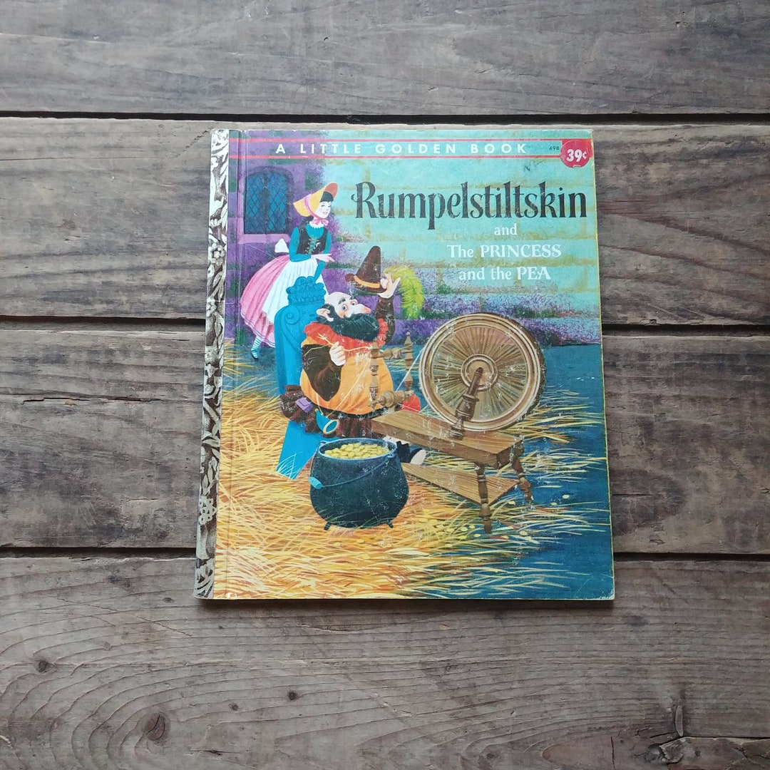 Rumpelstiltskin, Little Golden Book, Princess and the Pea Etsy