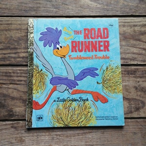 The Road Runner Tumbleweed Trouble, ein kleines goldenes Buch, Vintage 1970er Jahre
