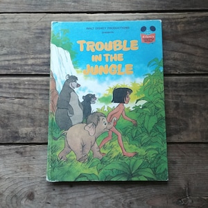 Trouble In The Jungle, Walt Disney&#39;s Kid&#39;s books, vintage