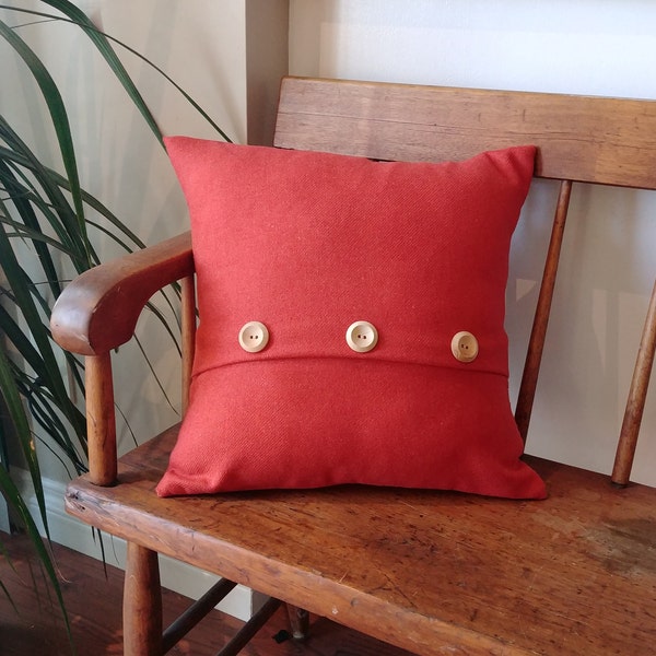 Button Pillow Etsy