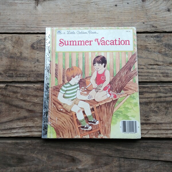 Summer Vacation, Little Golden Book, vintage 1980s, Edith Kunhardt