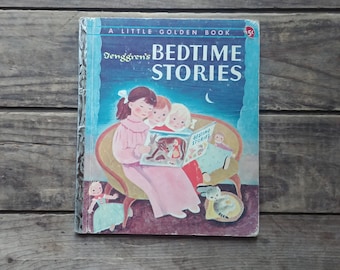 Tenggren's Bedtime Stories, Little Golden Book, vintage 1940s,