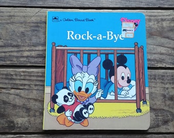 Rock a Bye, Disney Babies Board Book, Vintage - Etsy