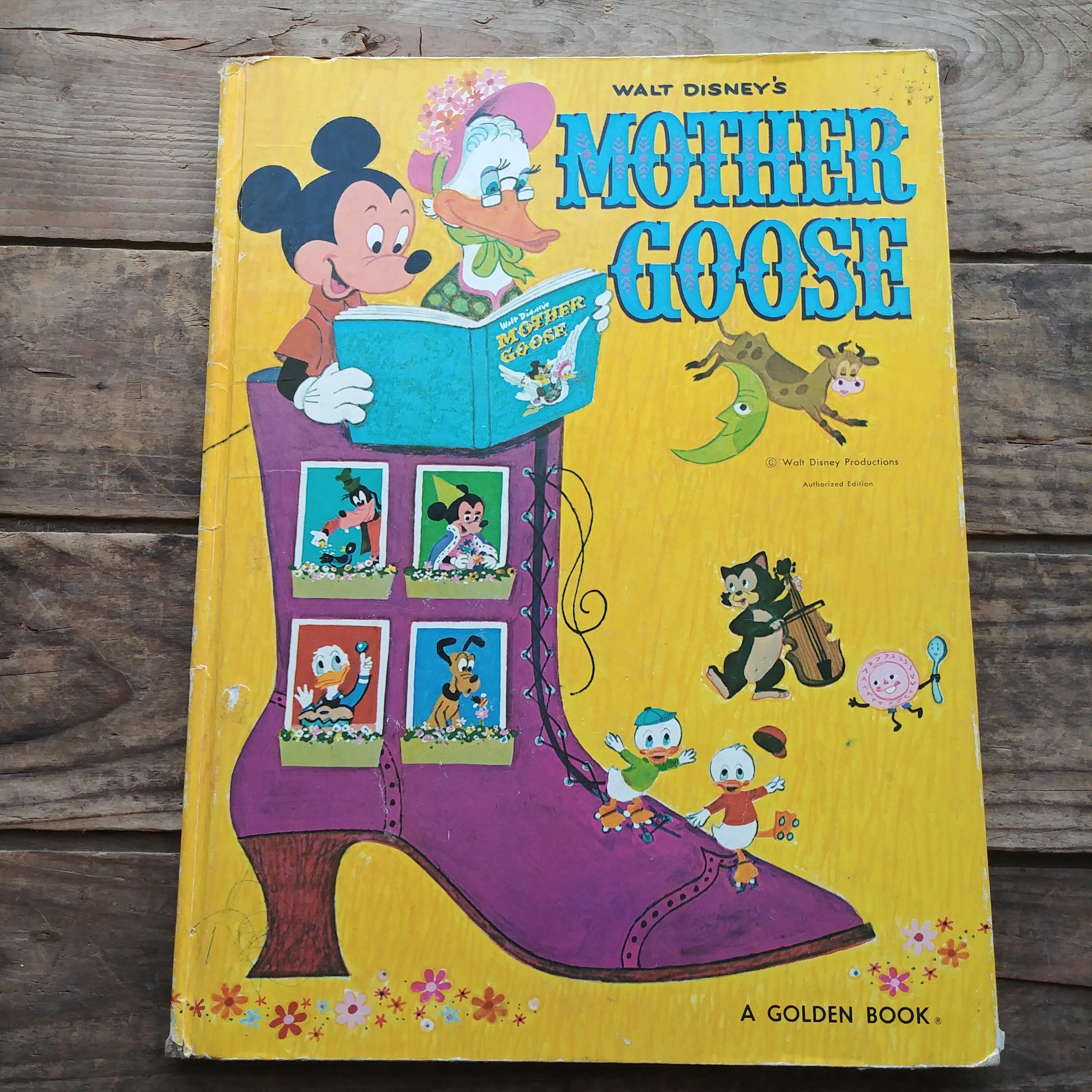 Walt Disney's Mother Goose A Golden Book Vintage Book of Etsy