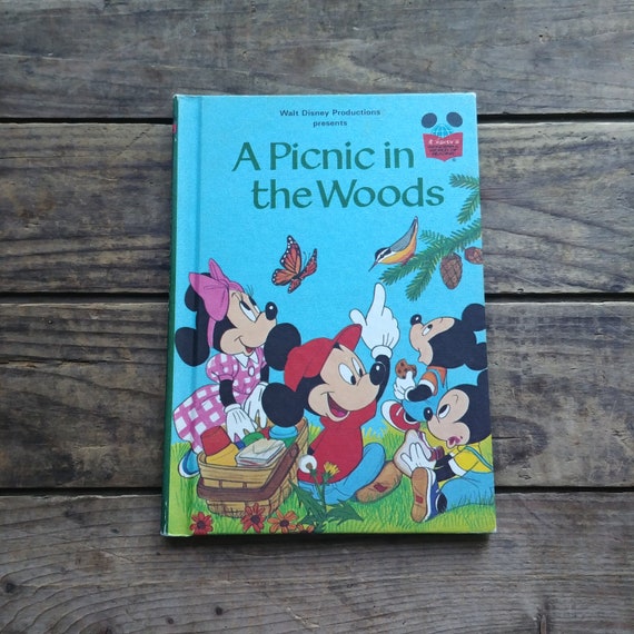 Picnic in the Woods Disney Kid's Book Vintage Etsy