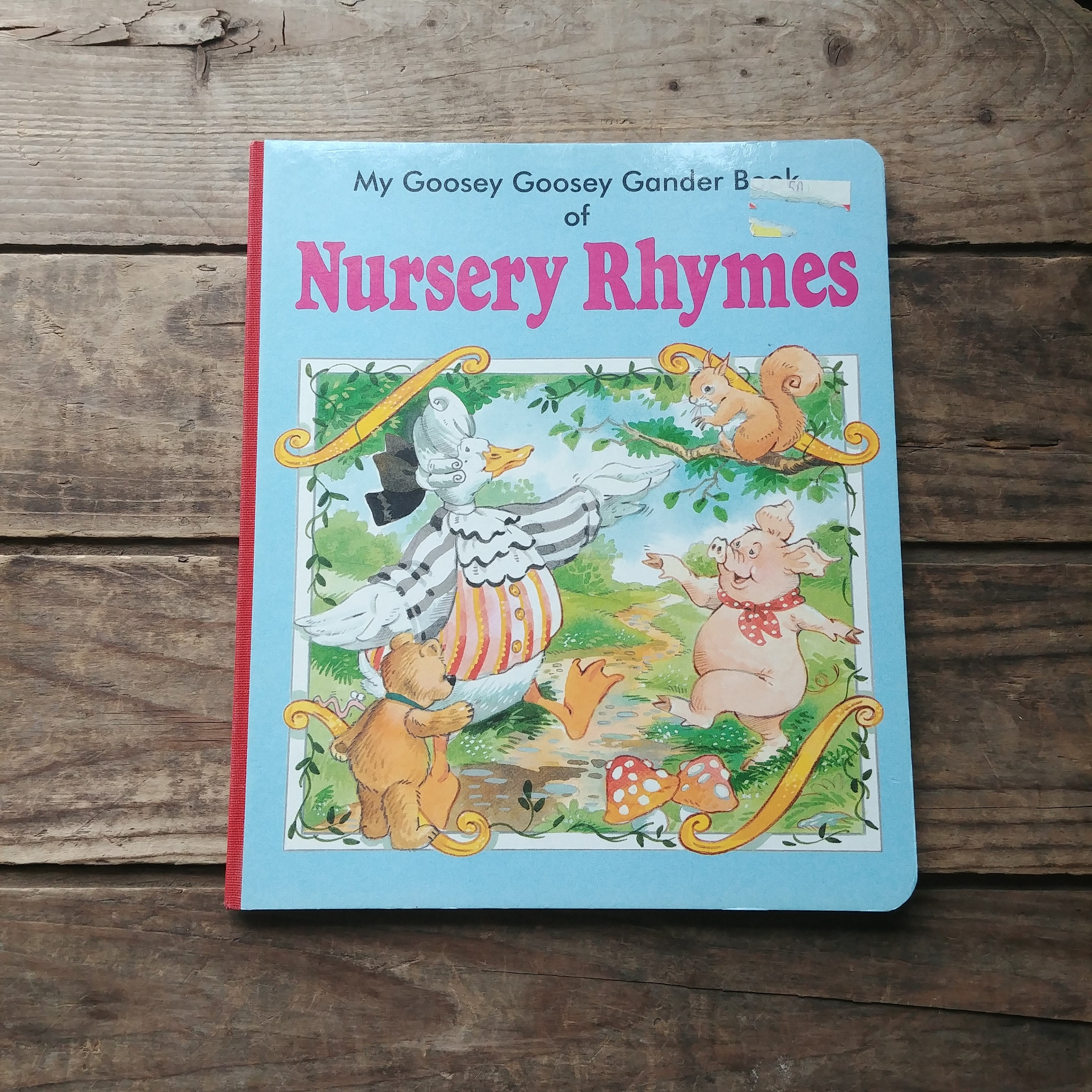 My Goosey Goosey Gander Book of Nursery Rhymes Vintage Board - Etsy