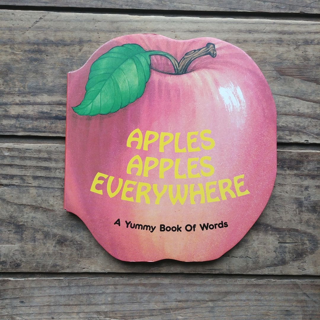 Apples Apples Everywhere A Yummy Book of Words Board Books Etsy