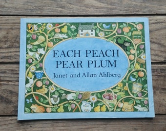 Each Peach Pear Plum, a vintage 1970s kids book by Janet and Allan Ahlberg