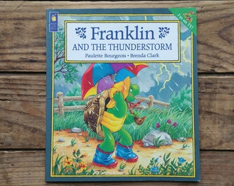 Franklin et l'orage, livre pour enfants de Paulette Bourgeois, histoires de tortues pour enfants