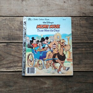Mickey Mouse Those Were The Days, Walt Disney, vintage Little Golden Book