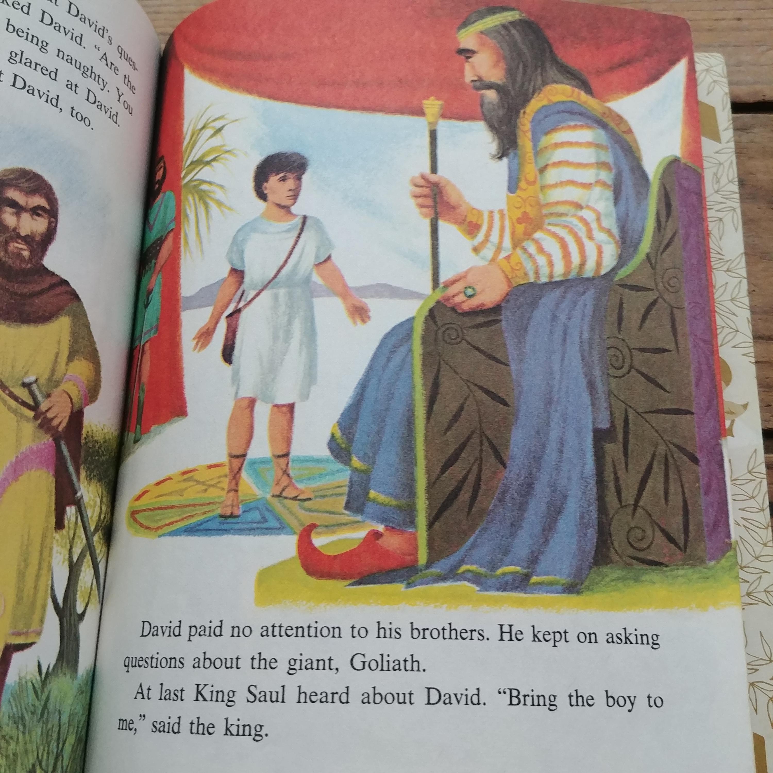 David and Goliath, A Little Golden Book, Barbara Shook Hazen, Bible ...