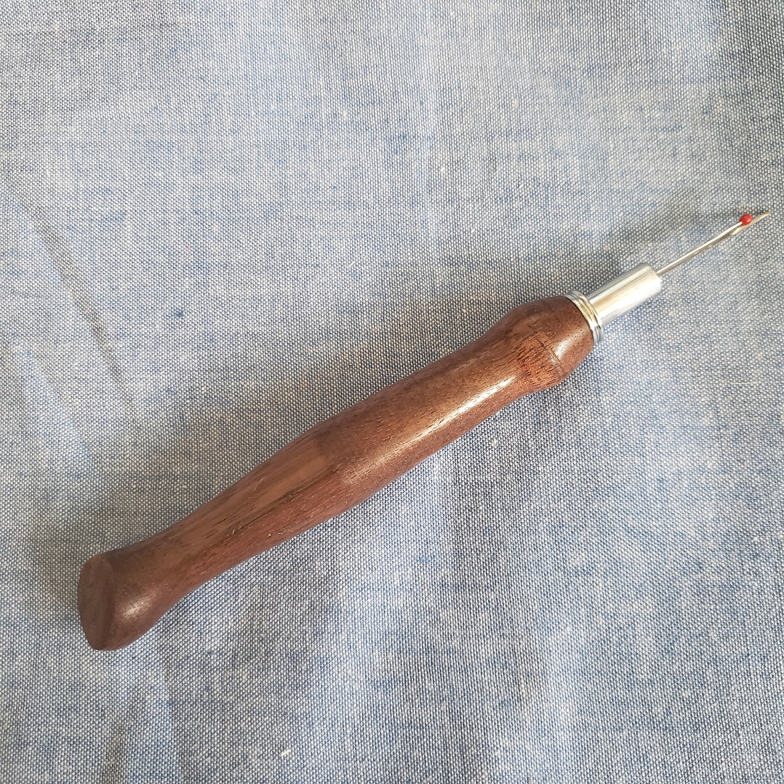 Walnut wood Seam Ripper and finger presser tool in one Etsy