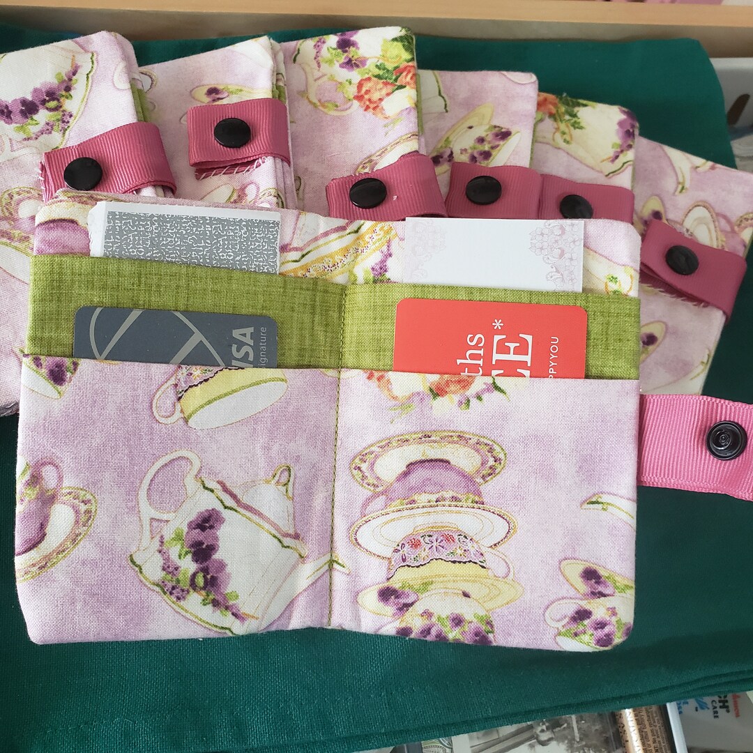 Tea Bag Wallet, Credit Card Case, Gift Card Envelope, Pocket Notebook