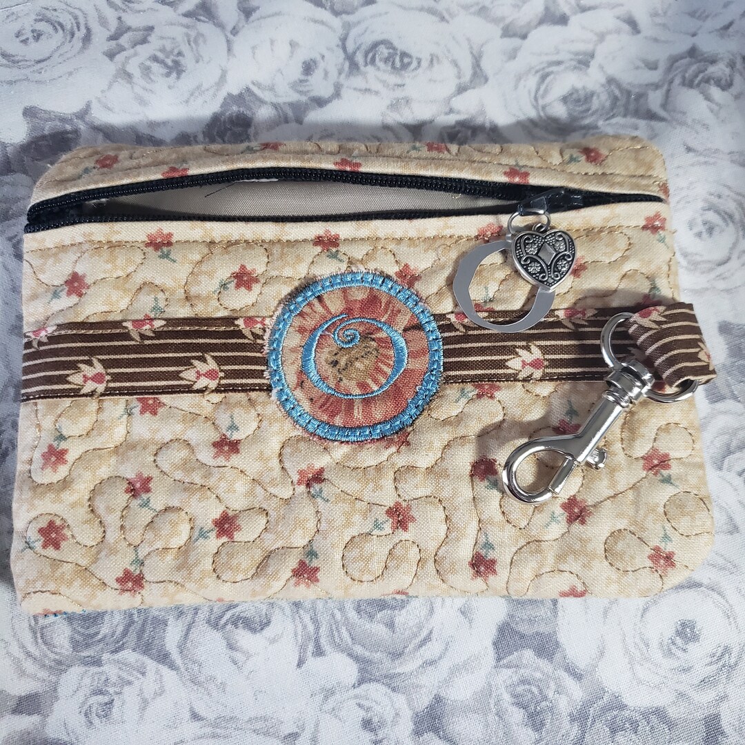 Monogrammed o Zipper Pouch, Belt Loop Bag, Dog Walking Carry Bag, Poo