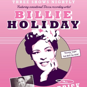 1942 Billie Holiday Club Appearance Poster
