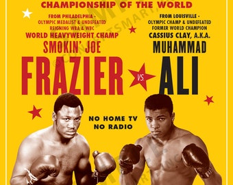 1971年のアリ対フレージャーのボクシングポスター - Etsy 日本