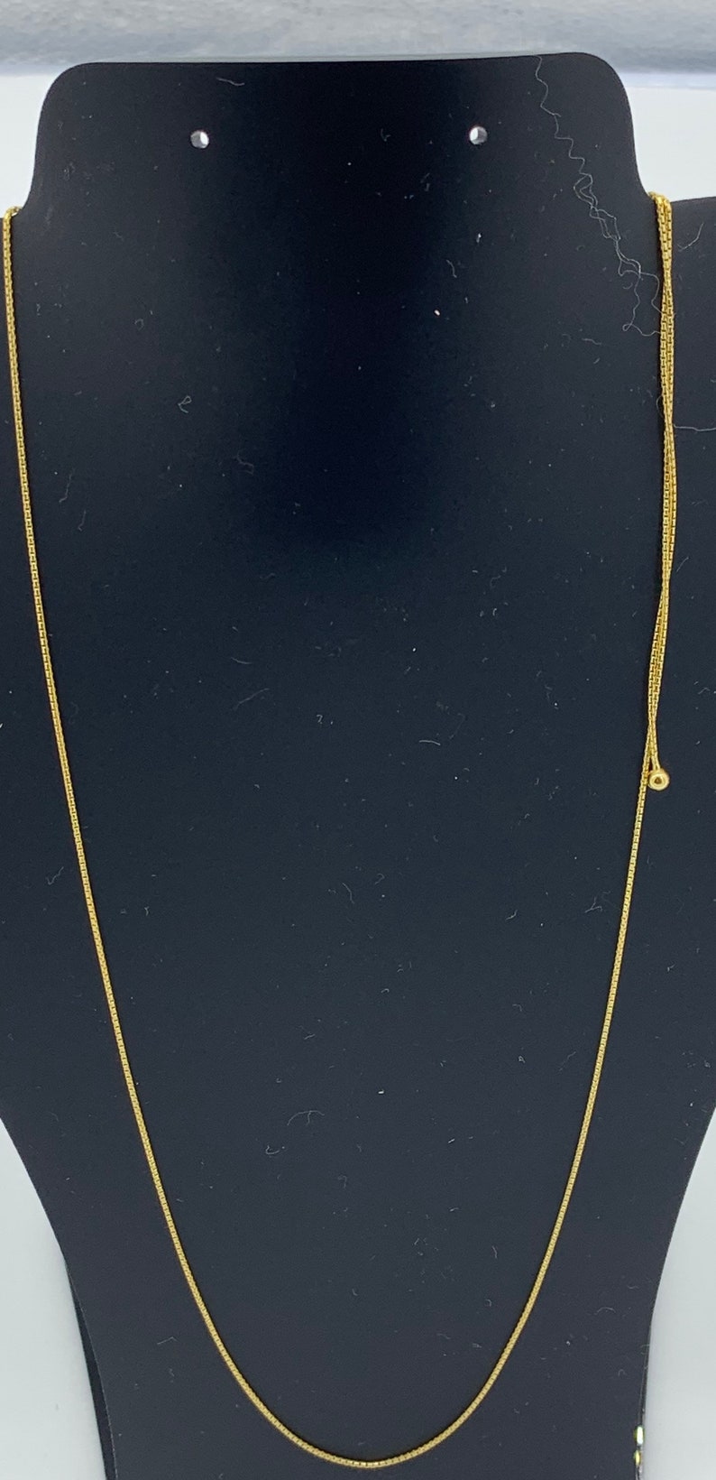 Adjustable Vermeil chain over Sterling silver