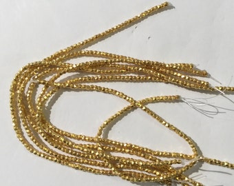 2 mm ヴェルメイユ スターリングシルバー ナゲットビーズ