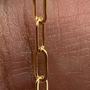 14/20 Goldfilled  paper clip chain