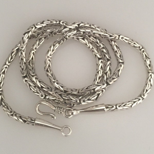 sterling silver bali chain