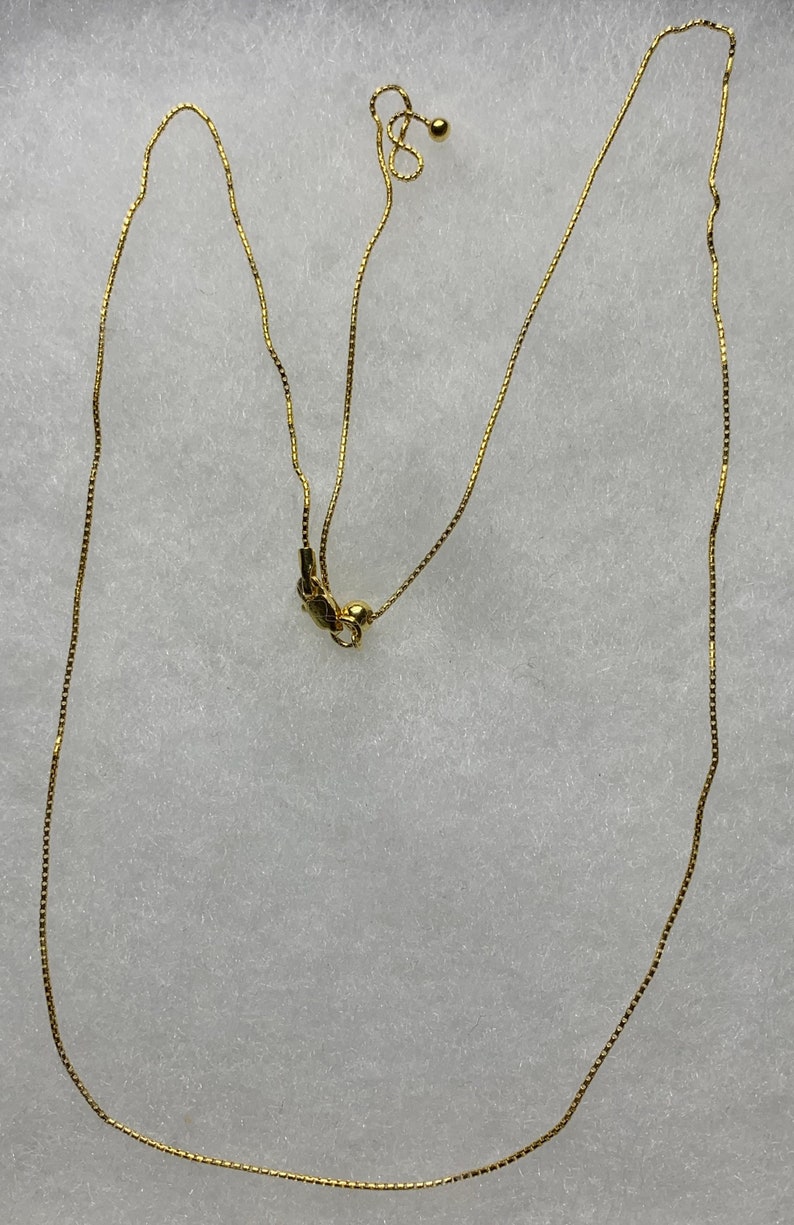 Adjustable Vermeil chain over Sterling silver